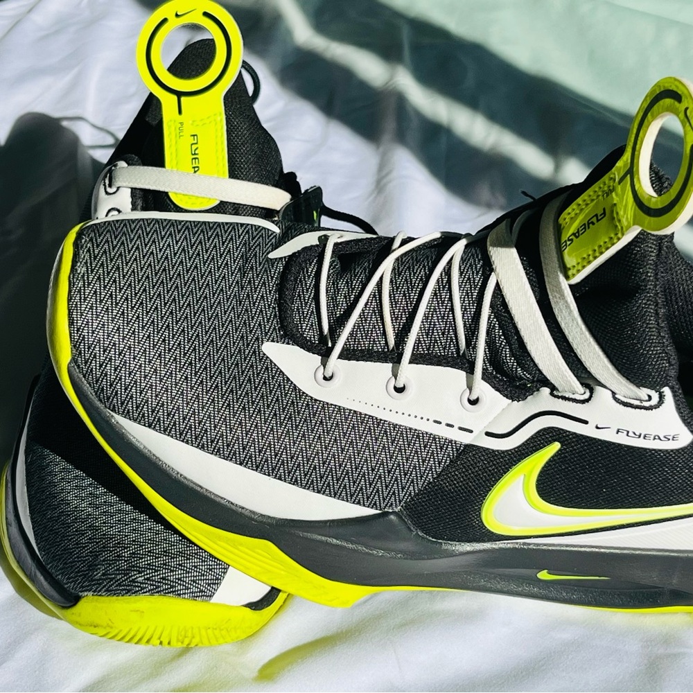 Nike Black and Neon Yellow Athletic Shoes